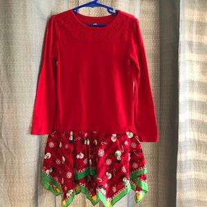 Handkerchief Long Sleeve Xmas dress